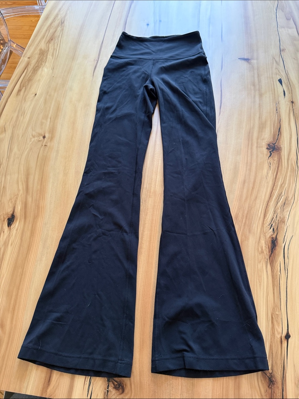 lululemon athletica Black Boot-Cut Yoga Pants
